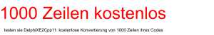 1000 Zeilen kostenlos