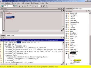 debugging a parser