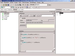 Interpreter-Seite des TextTransformers